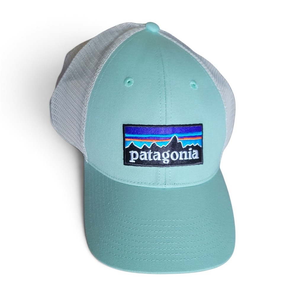 Patagonia P-6 Logo LoPro Trucker Hat Mint Green White Snapback 38283 SP20